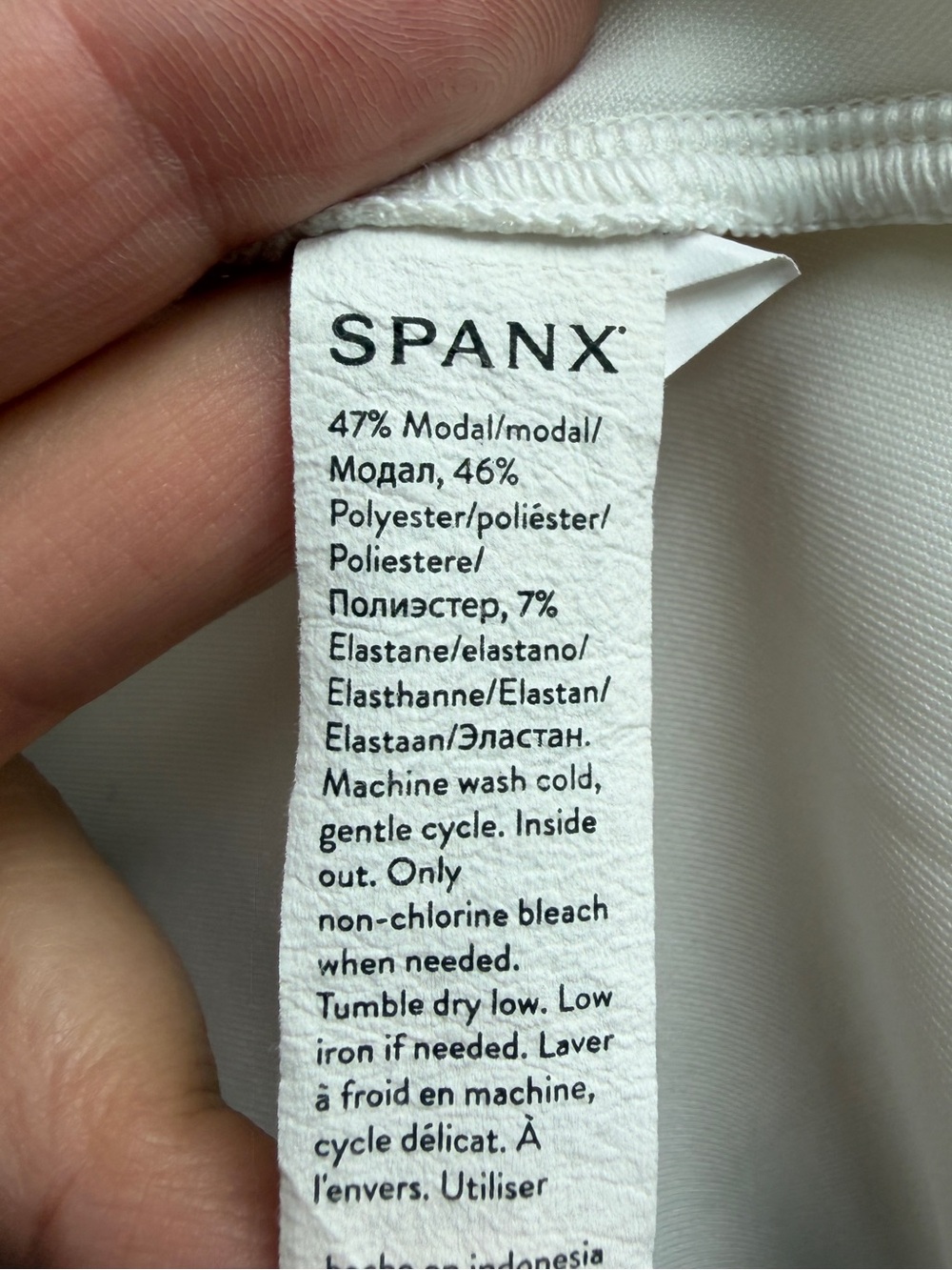 Spanx White Modal Stretchy Peplum Tank Top Shirt Blouse S - Picture 11 of 11